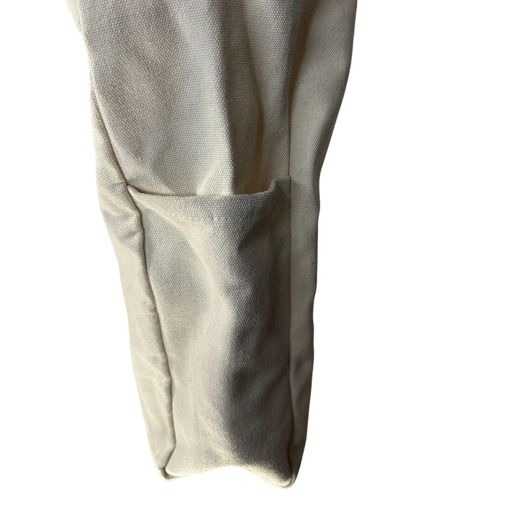 Floral Toe Bag "Read More Worry Less" With Side Pockets - Picture 3 of 5
